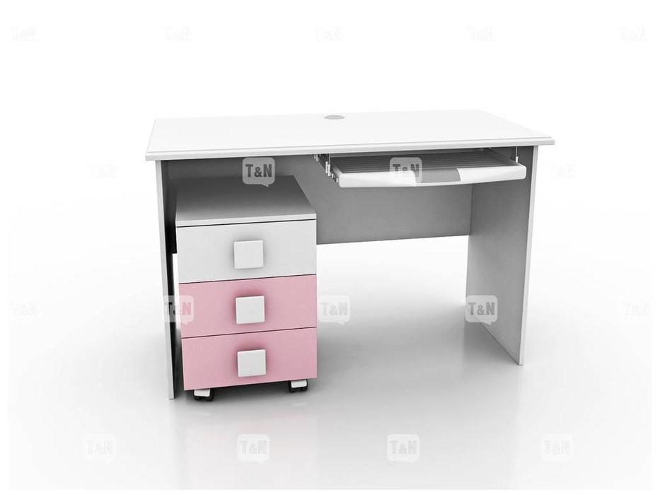 стол письменный  Tommy Tomyniki  [46XS10] розовый, салатовый, голубой, цвет дуба