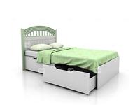 кровать детская  Michael Tomyniki  [91XA21] белый, розовый, зеленый, беж
