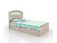 кровать детская  Michael Tomyniki  [91XA31] белый, розовый, зеленый, беж
