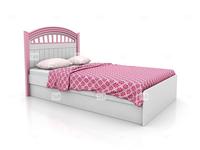 кровать детская  Michael Tomyniki  [91XА11] белый, розовый, зеленый, беж