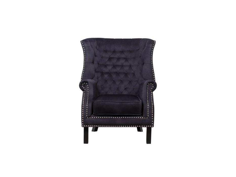 кресло с подлокотниками Teas Interior  [KS-06-7LVB] черный