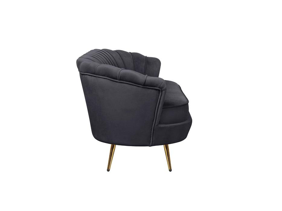 диван 3 местный ракушка Pearl Triple Interior  [7LV29043-B] черный