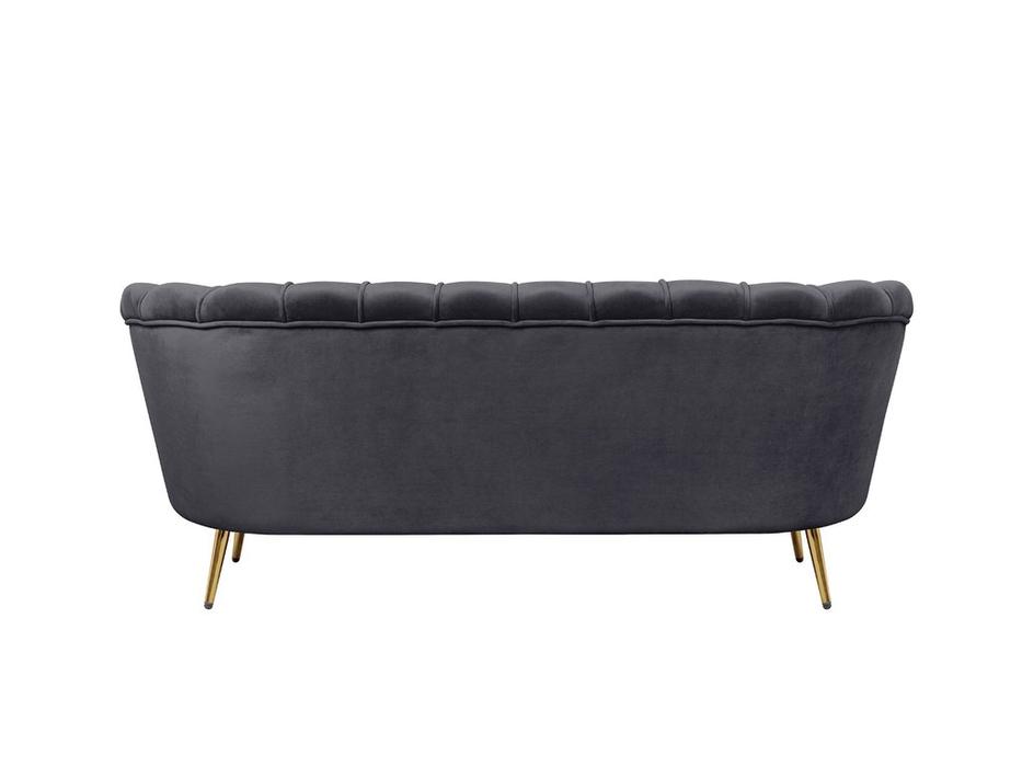 диван 3 местный ракушка Pearl Triple Interior  [7LV29043-B] черный