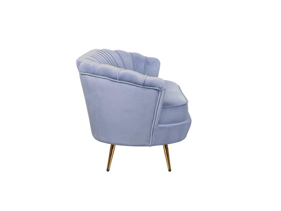 диван 3 местный ракушка Pearl Triple Interior  [7LV29043-S] синий