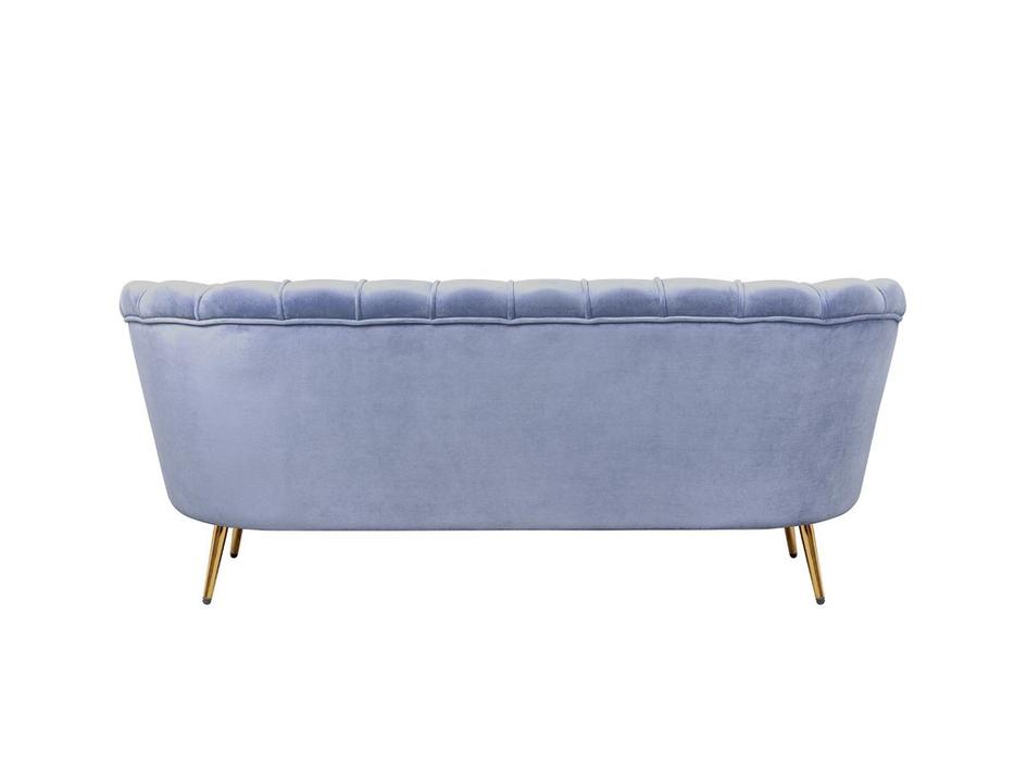 диван 3 местный ракушка Pearl Triple Interior  [7LV29043-S] синий