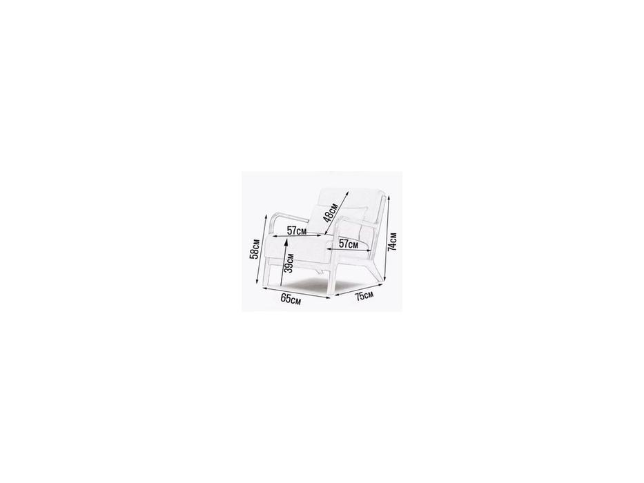 кресло с подлокотниками Cody Interior  [5KS27634-CG] серый