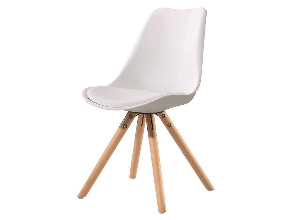 стул  Comedor ESF  [PW072Y-White-Beech] белый, бук