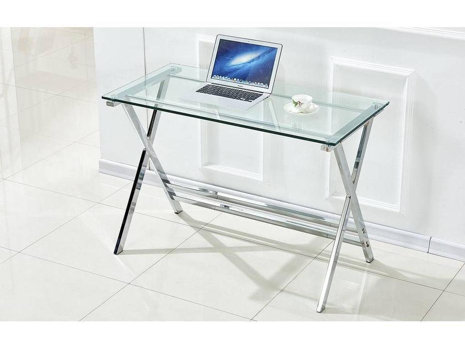 стол письменный  Comedor ESF  [F-651] стекло, хром