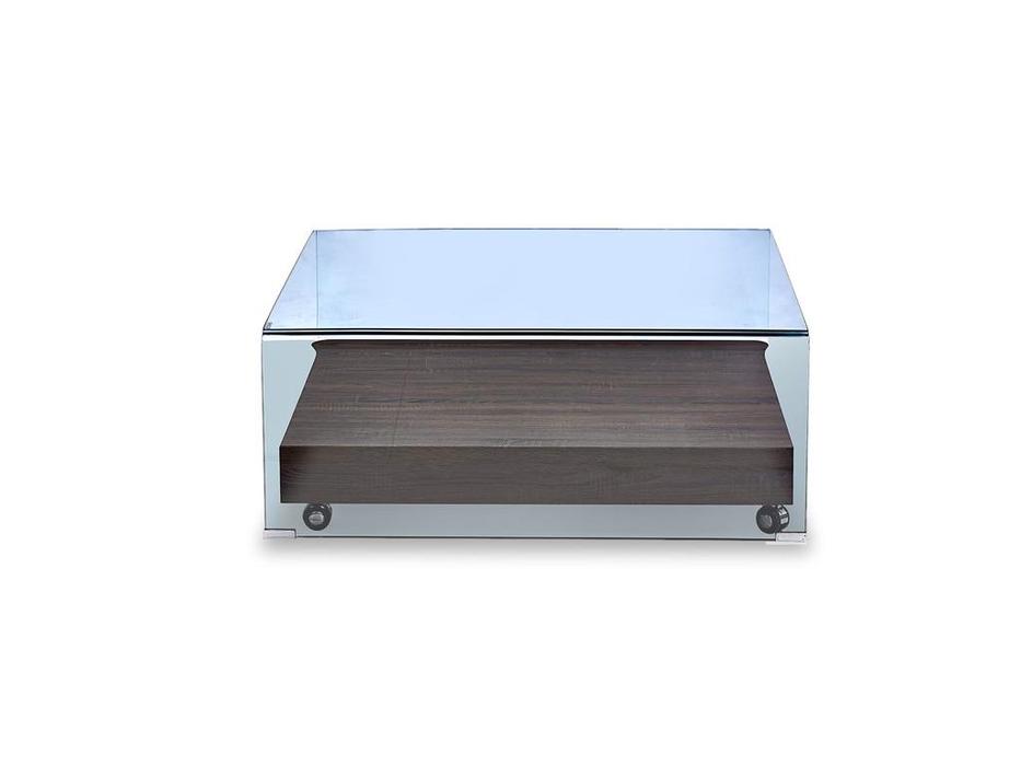 стол журнальный Comedor: ESF [F-GW505-brown] (стекло, коричневый)