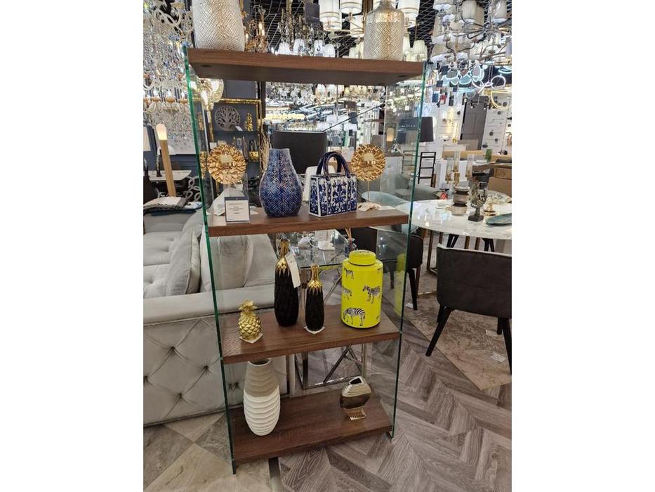 стеллаж  Comedor ESF  [F-049-125H] стекло, венге