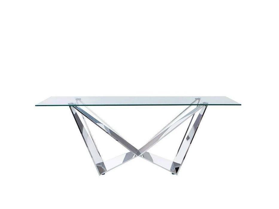 стол обеденный  Modern ESF  [T102C] хром, стекло