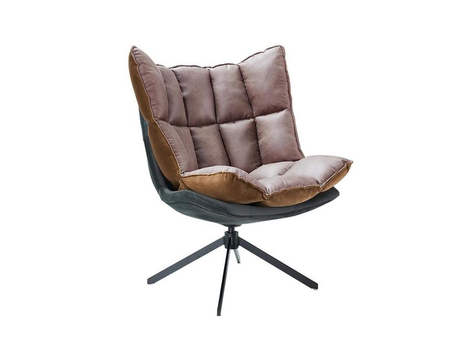кресло вращающееся малое  ESF  [1565FHE510-21] коричневый, серый