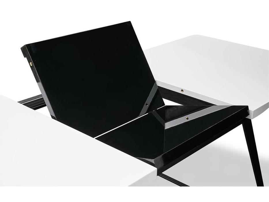 стол обеденный раскладной  ESF  [DT-93] белый, черный