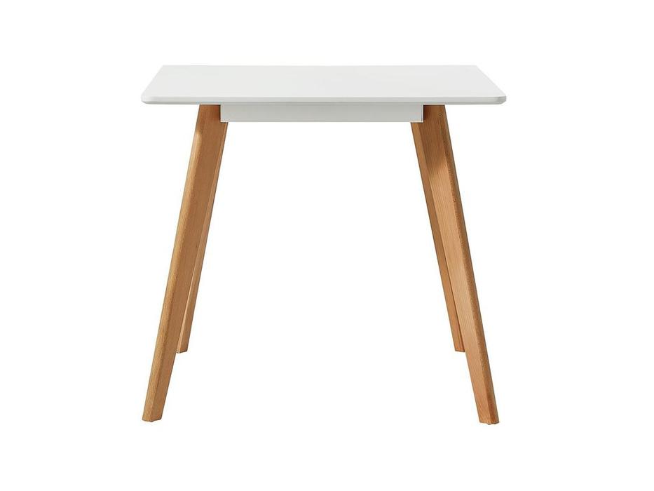 стол обеденный квадратный  ESF  [M-407 бел мат/бук] белый