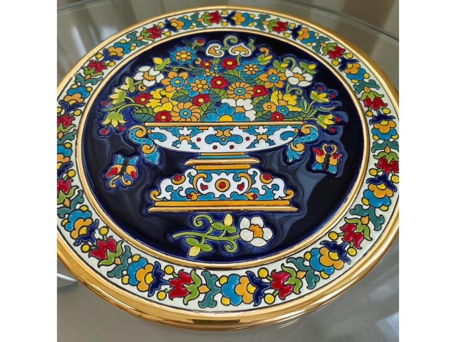 тарелка декоративная 28см Ceramico: Artecer [117-01] (золото, разноцветный)