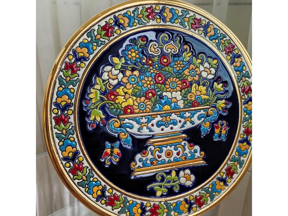 тарелка декоративная 28см Ceramico: Artecer [117-01] (золото, разноцветный)