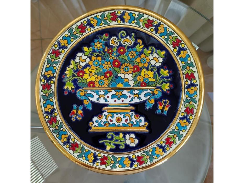 тарелка декоративная 28см Ceramico: Artecer [117-01] (золото, разноцветный)