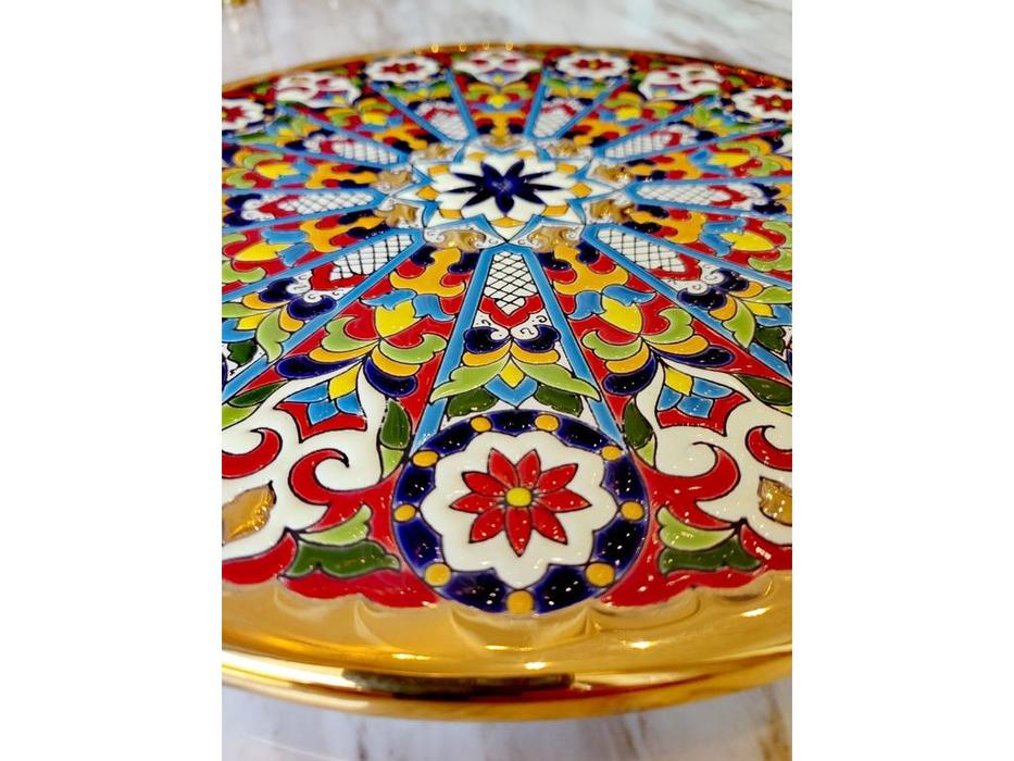 тарелка декоративная 28см Ceramico: Artecer [117-09] (золото, разноцветный)