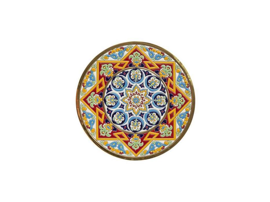 тарелка декоративная 28см Ceramico Artecer  [117-12] золото, разноцветный