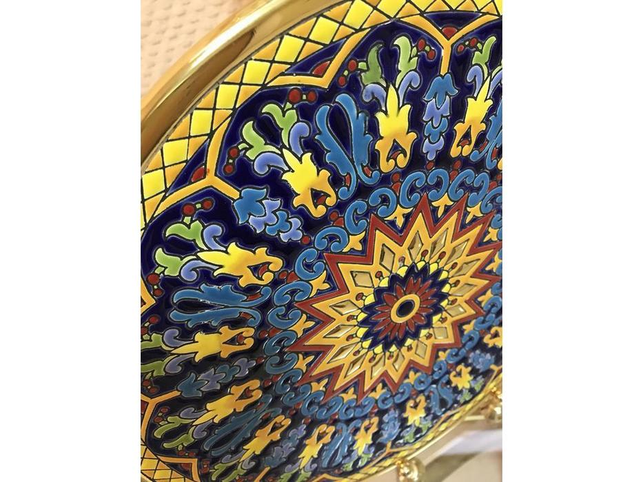 тарелка декоративная 28см Ceramico Artecer  [117-42] золото, разноцветный