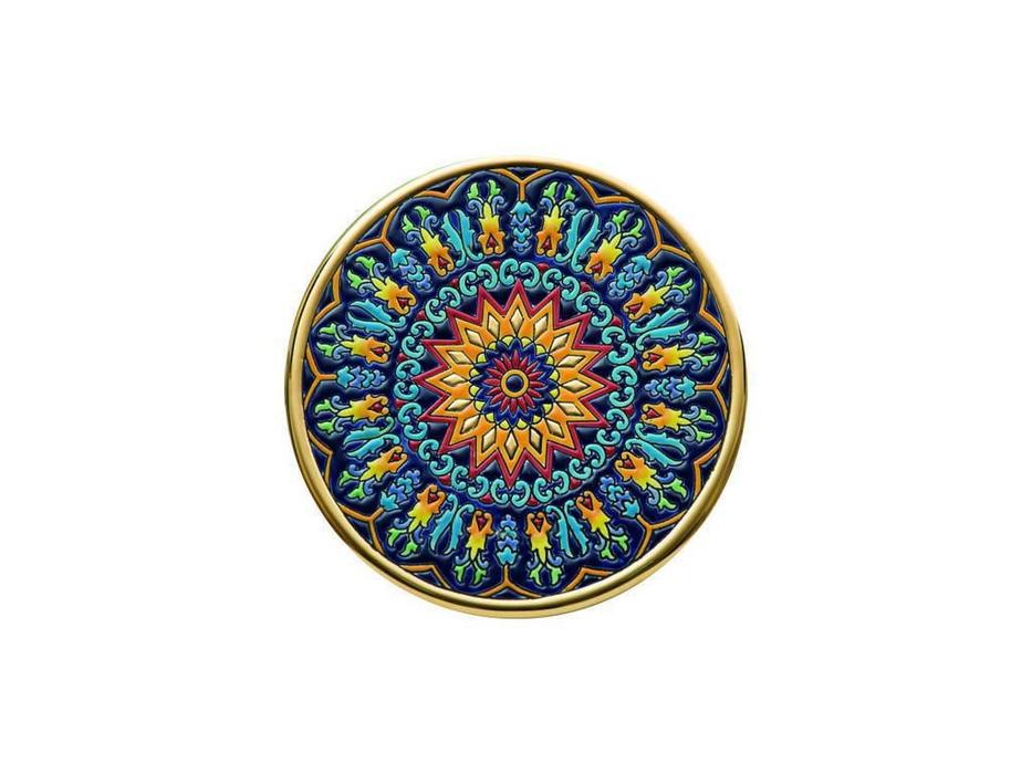 тарелка декоративная 28см Ceramico Artecer  [117-42] золото, разноцветный