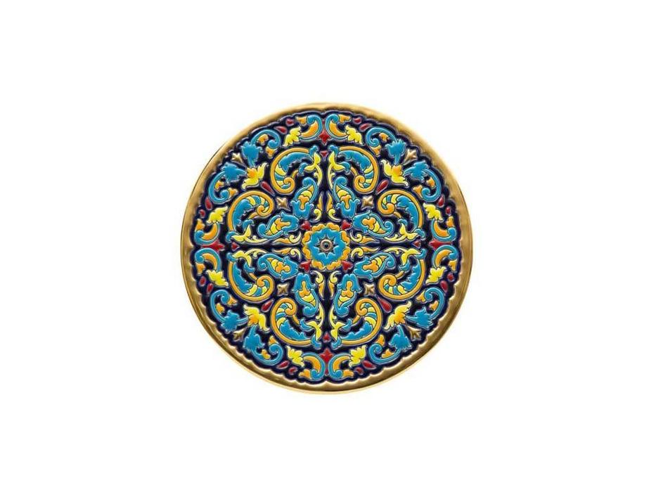тарелка декоративная 21см Ceramico Artecer  [115-03] золото, разноцветный