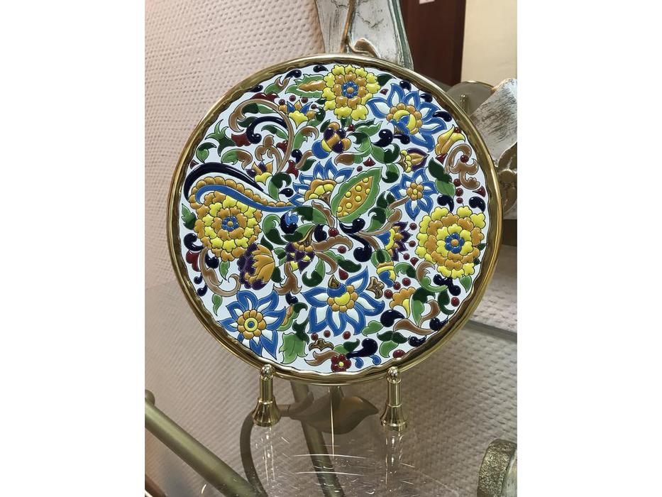 тарелка декоративная 23см Ceramico: Artecer [116-01] (золото, разноцветный)