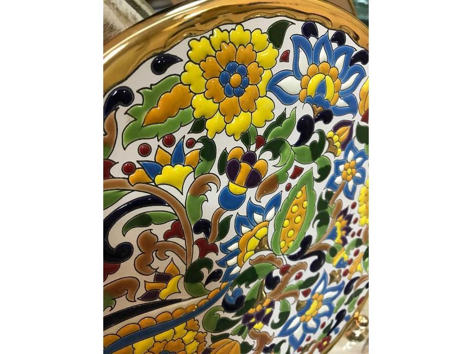 тарелка декоративная 23см Ceramico: Artecer [116-01] (золото, разноцветный)