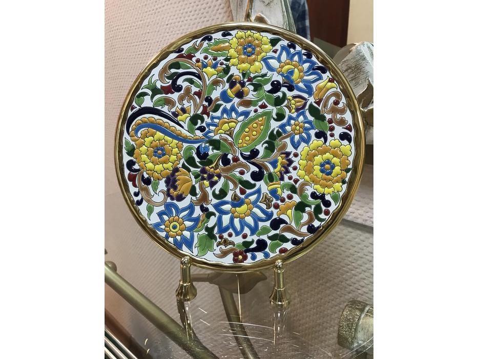 тарелка декоративная 23см Ceramico: Artecer [116-01] (золото, разноцветный)