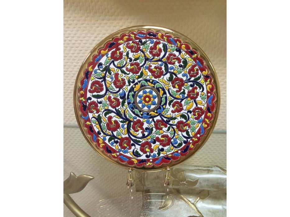 тарелка декоративная 23см Ceramico: Artecer [116-03] (золото, разноцветный)