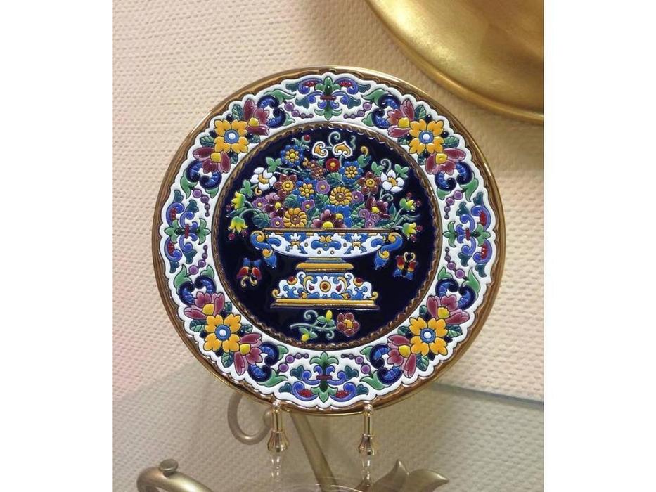 тарелка декоративная 32см Ceramico Artecer  [118-01] золото, разноцветный