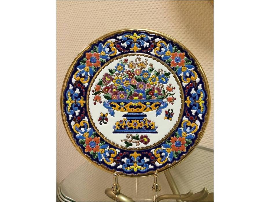 тарелка декоративная 32см Ceramico Artecer  [118-02] золото, разноцветный