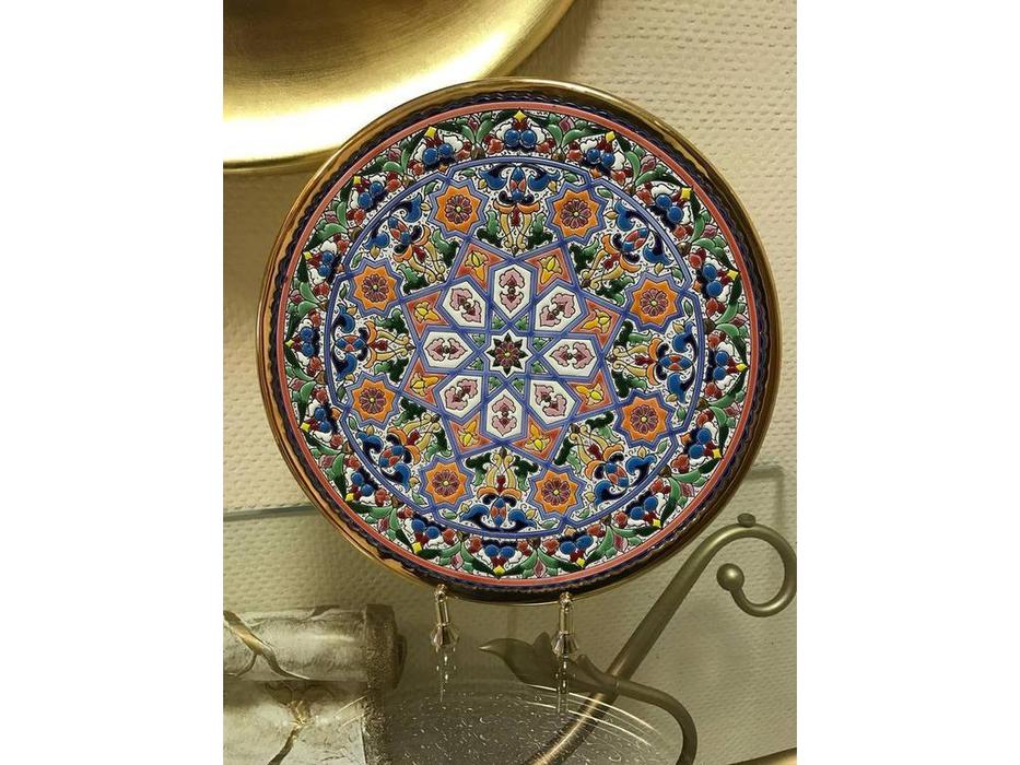 тарелка декоративная 32см Ceramico Artecer  [118-07] золото, разноцветный