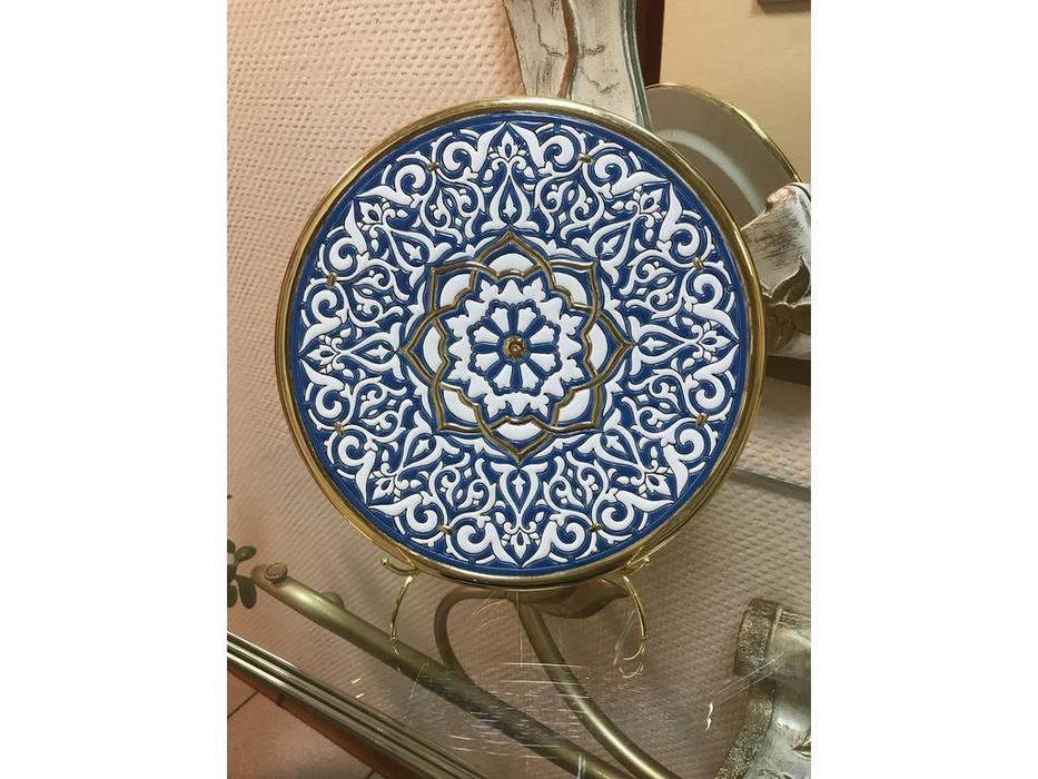 тарелка декоративная 28см Ceramico Artecer  [127-08] золото, синий