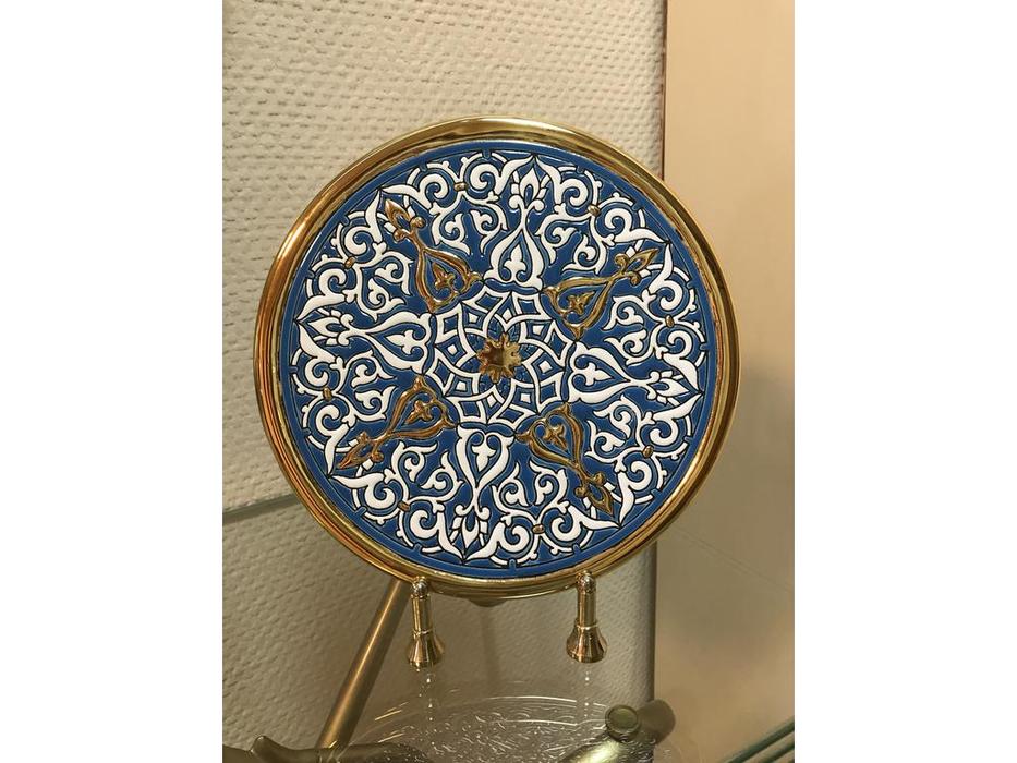 тарелка декоративная 23см Ceramico Artecer  [126-08] золото, синий