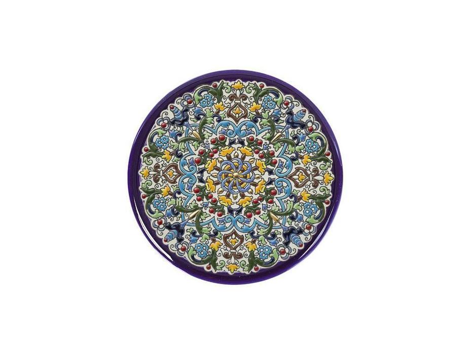 тарелка декоративная 28см Ceramico Artecer  [966-02] синий, разноцветный
