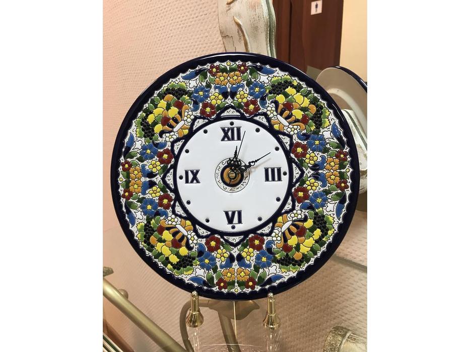 тарелка-часы диаметр 28см Ceramico Artecer  [327-03] синий, разноцветный