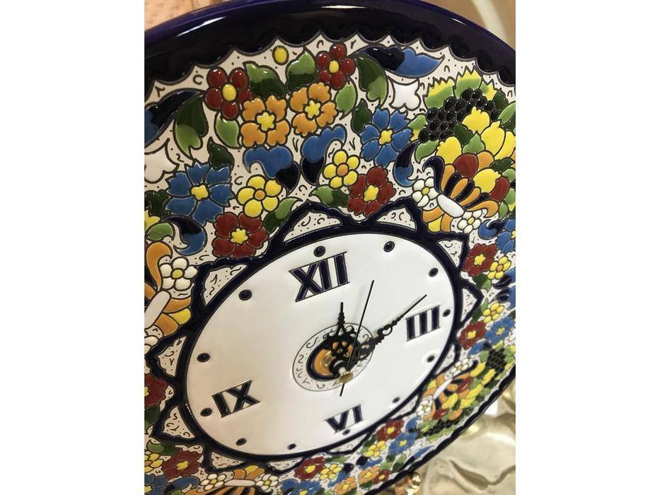 тарелка-часы диаметр 28см Ceramico Artecer  [327-03] синий, разноцветный