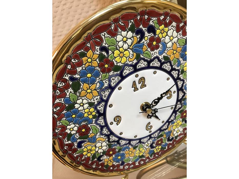 тарелка-часы диаметр 23см Ceramico Artecer  [316-01] золото, разноцветный