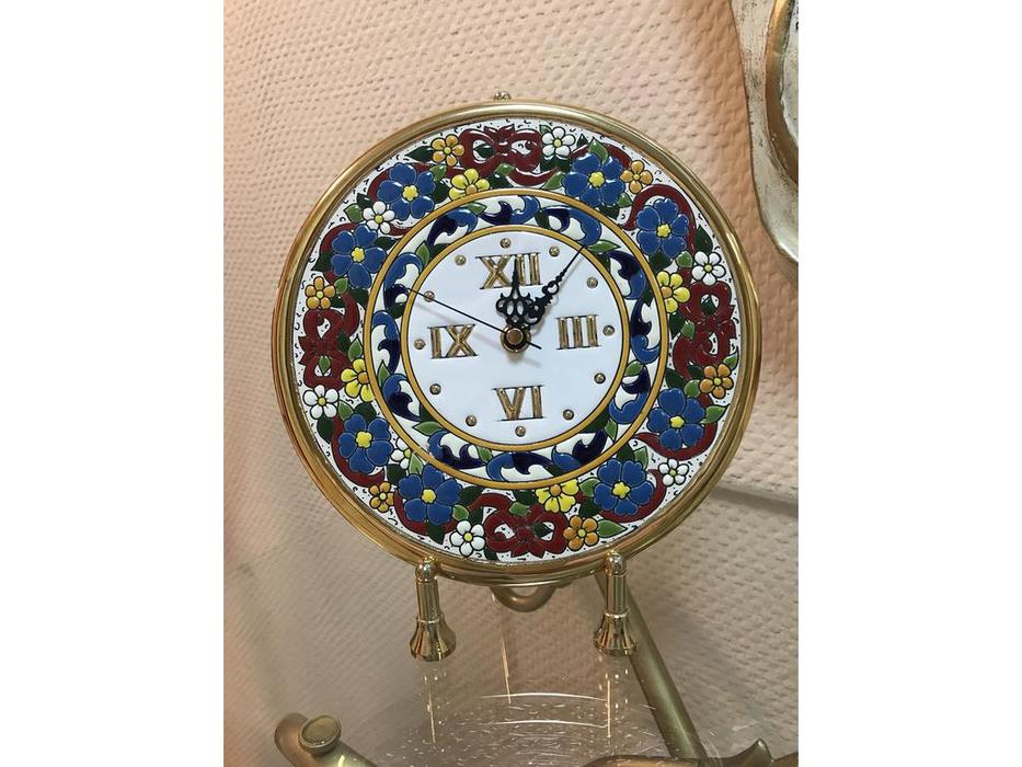 тарелка-часы диаметр 21см Ceramico Artecer  [315-01] золото, разноцветный