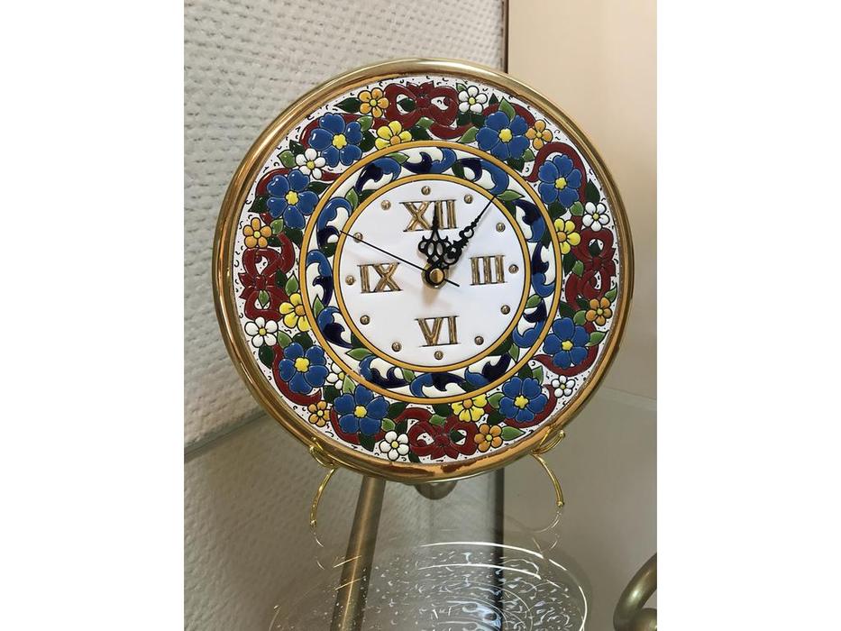 тарелка-часы диаметр 21см Ceramico Artecer  [315-01] золото, разноцветный