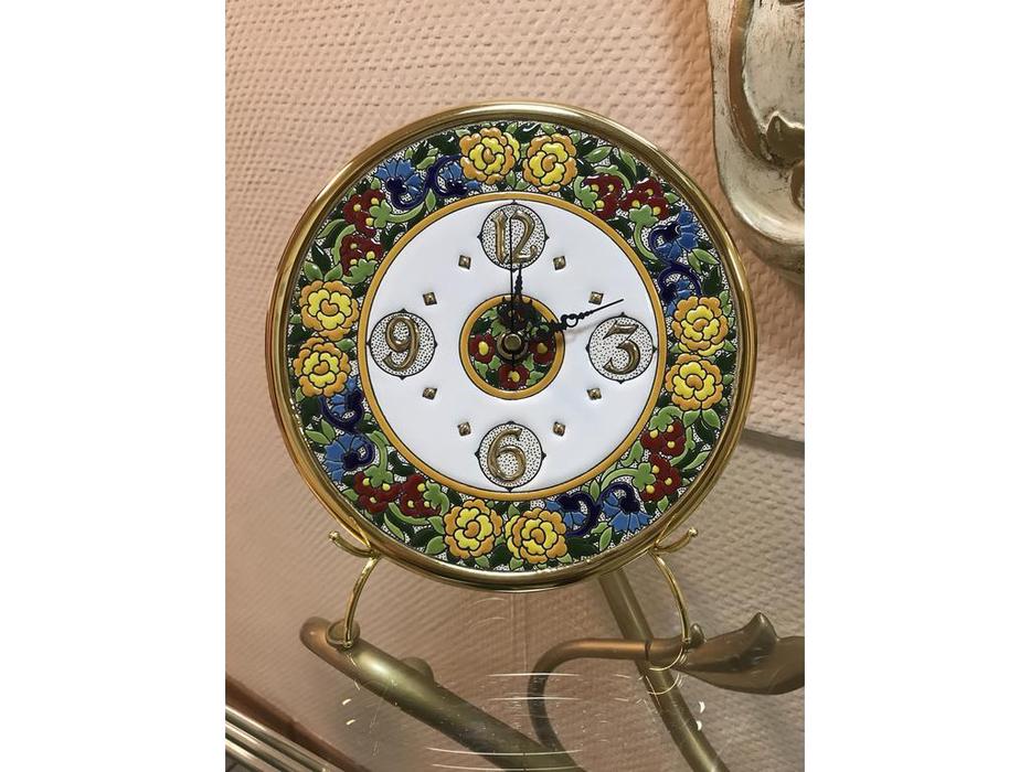 тарелка-часы диаметр 21см Ceramico Artecer  [315-11] золото, разноцветный