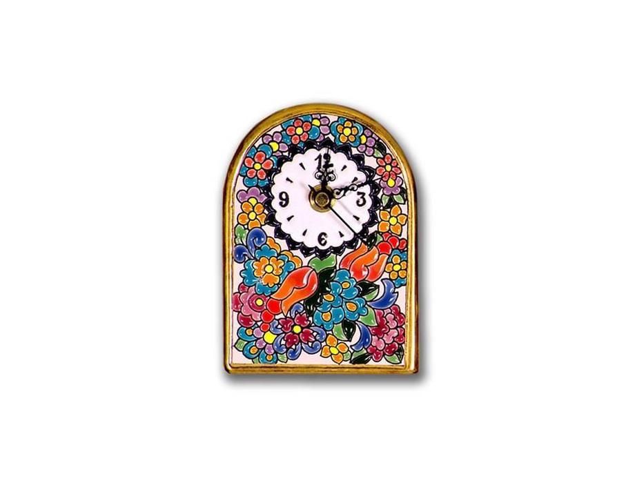 часы настольные 13,5см Ceramico Artecer  [763-01] золото, разноцветный