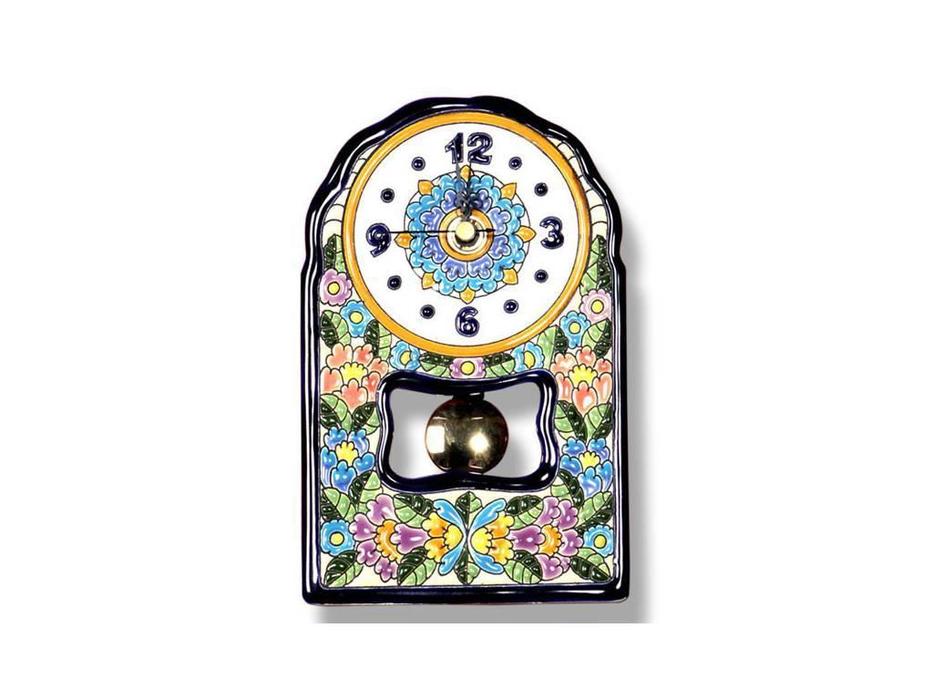 часы настольные с маятником 11х18см Ceramico Artecer  [765-01] синий, разноцветный
