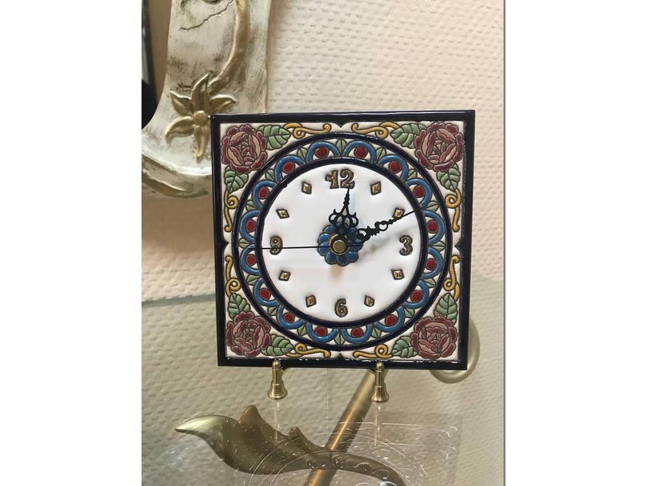часы настенные 15х15см Ceramico Artecer  [425-03] синий, разноцветный