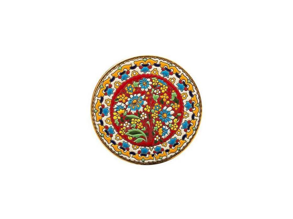 тарелка декоративная 17см Ceramico Artecer  [114-28] золото, разноцветный