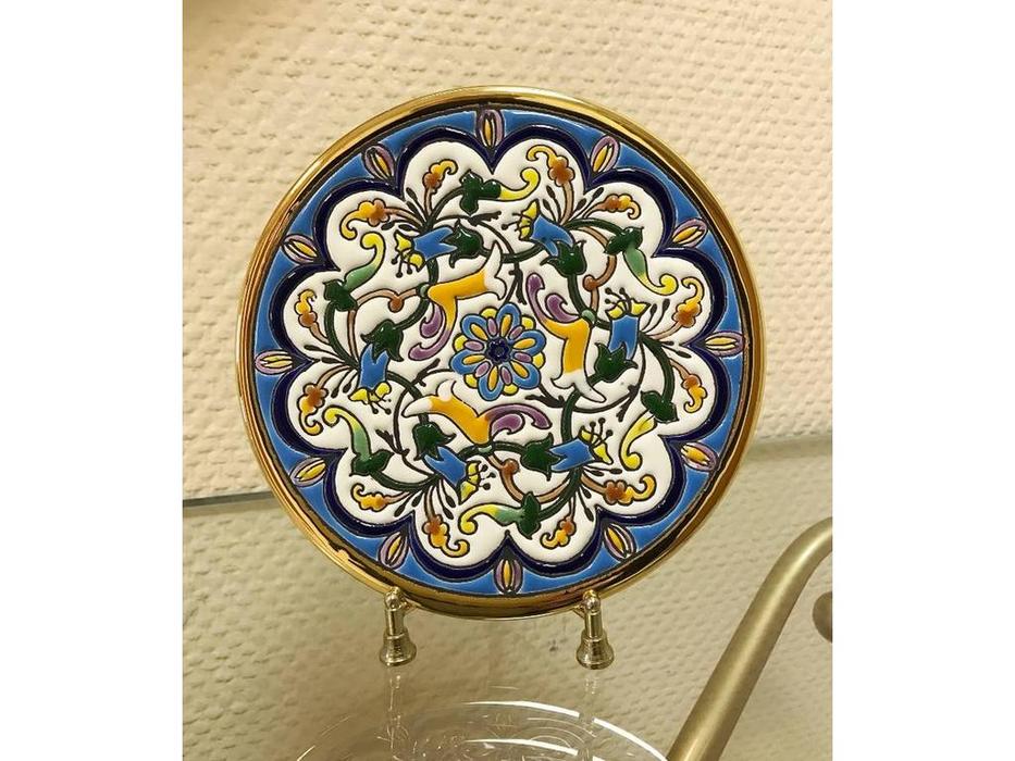 тарелка декоративная 17см Ceramico: Artecer [114-05] (золото, разноцветный)