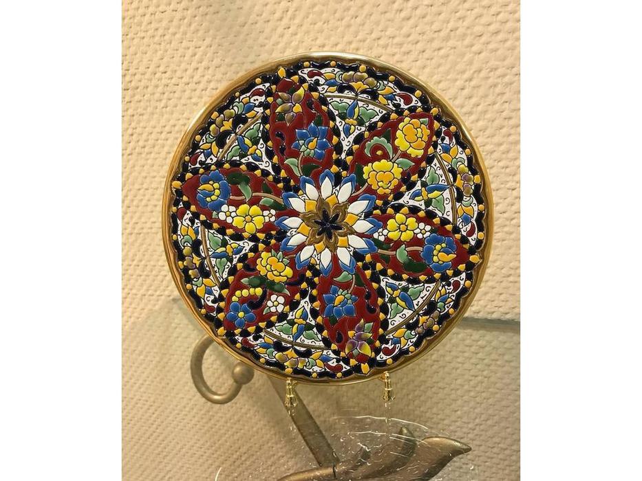 тарелка декоративная 23см Ceramico Artecer  [116-14] золото, разноцветный