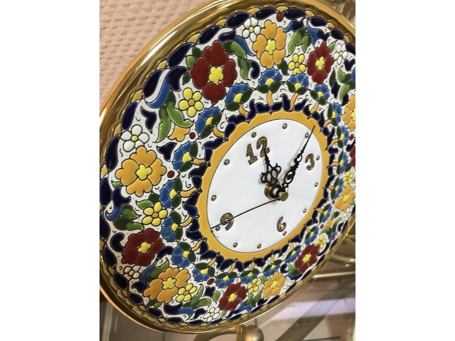 тарелка-часы диаметр 23см Ceramico: Artecer [316-02] (золото, разноцветный)