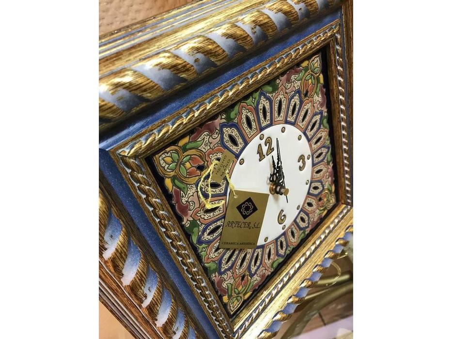 часы настенные 15х20см Ceramico Artecer  [432-02] синий, разноцветный
